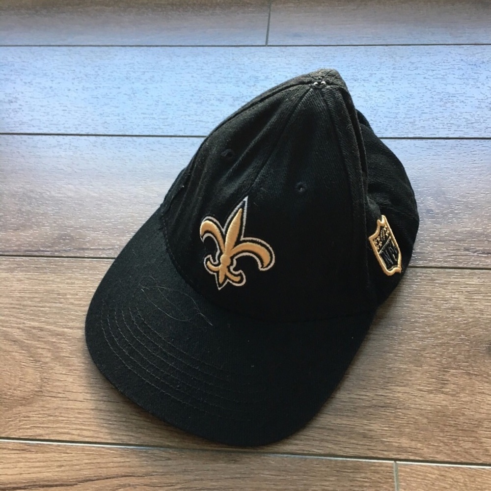 New Orleans Saints Hat/Cap NFL Adjustable (Black)